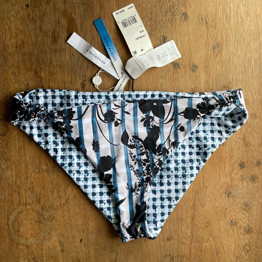 Lucky brand lrg reversible bikini bottoms